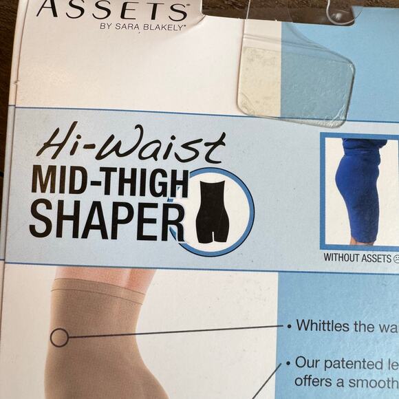 SPANX Assets Women's 5 (220lbs-265lbs) High Waist Mid Thigh Shaper Shorts Nude - Picture 5 of 6